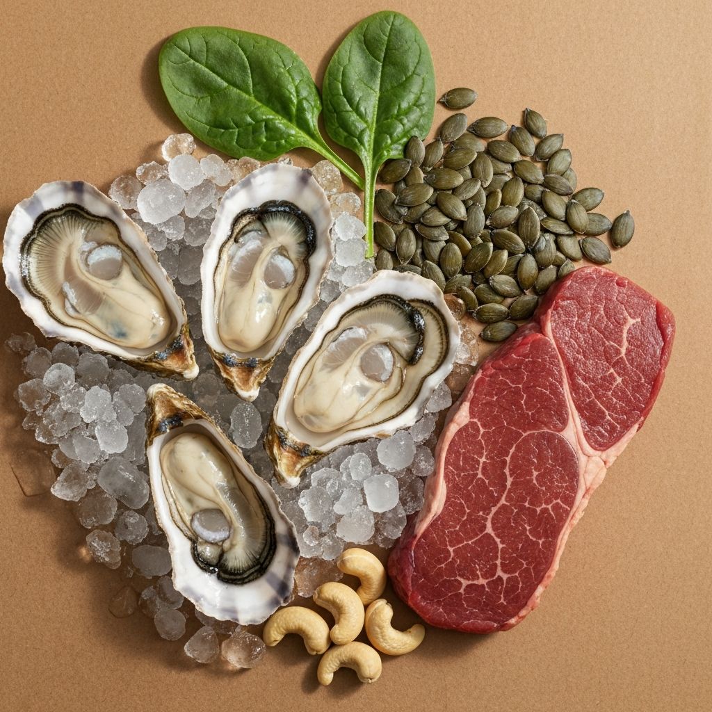 Oysters and zinc-rich foods